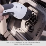 ccs-steckdose Foto, das die Position des Steckers vom Typ 2 in der CCS-Fahrzeugsteckdose zeigt