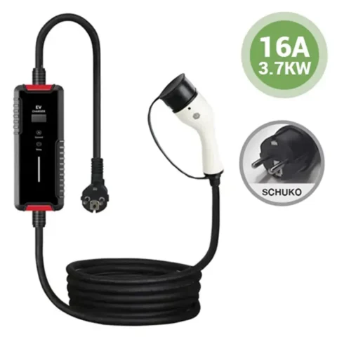 Iveco eDaily Mobile Ladekabel. 8A bis 16A. Schuko auf Typ 2 Stecker. Notladekabel für reguläres Laden