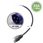 lucid-adaptersteckers-cee-32a-einphasen Foto des 32A 1-phasigen CEE-Adapters