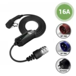 multi-adapter-16a-11kw-bild Foto des 16A-Multiadapter-EV-Ladegeräts