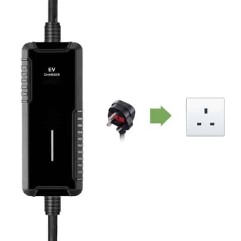 Photo of Schuko mobile charger that connects to a 16a household socket